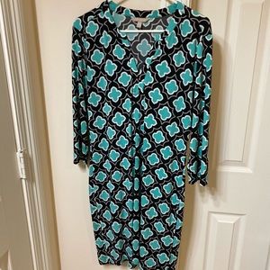 Banana Republic Factory blue/green shift dress
